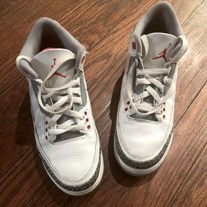 Air Jordan 3 retro size 7 black red white